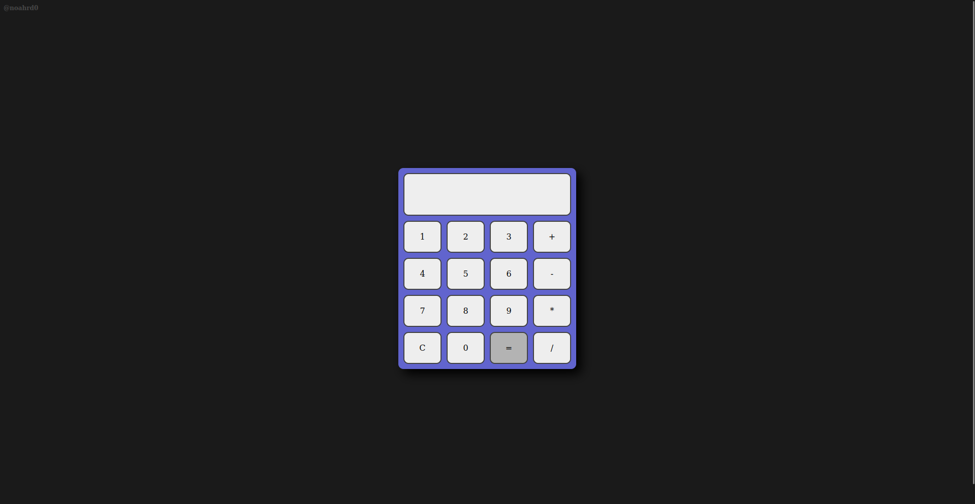 Projet calculatrice JavaScript